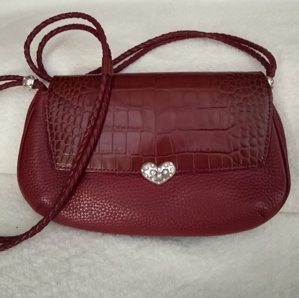 Brighton red leather handbag.